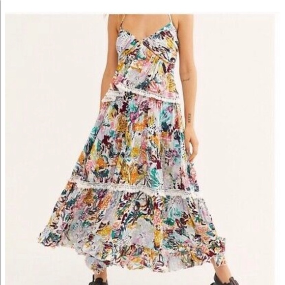 Free People Dresses & Skirts - Free People Kahlo Print Dress Set Size L